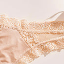 4 piezas/set tanga sexy de encaje con cintura baja y transpirable con longitud de cordones