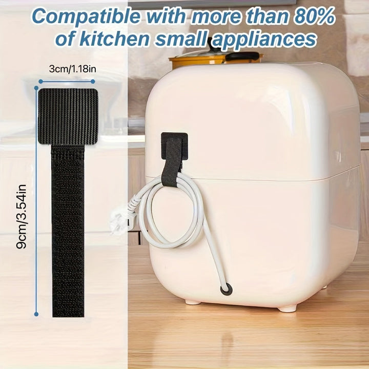 10 piezas de organizador de cables premium para electrodomésticos de cocina - Mantenga los cables de su batidora, cafetera, licuadora, freidora de aire y olla a presión ordenados y sin enredos.