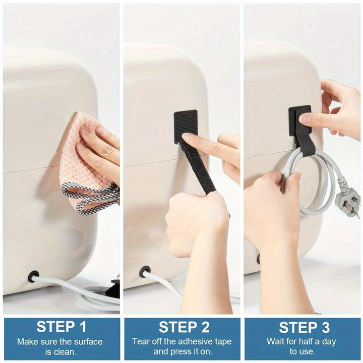 10 piezas de organizador de cables premium para electrodomésticos de cocina - Mantenga los cables de su batidora, cafetera, licuadora, freidora de aire y olla a presión ordenados y sin enredos.