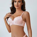 Sujetador con aro y copa B elegante y sexy con encaje y diseno push-up