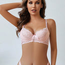 Sujetador con aro y copa B elegante y sexy con encaje y diseno push-up