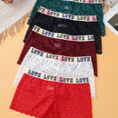 Pack de 5 panties de encaje para mujer con angulos planos