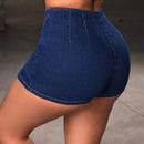 NEW  SXY Falda pantalon de mezclilla de color solido con abertura