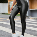EZwear Pantalones negros ajustados casuales para mujer