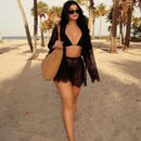 SXY Shorts de mujer transparente