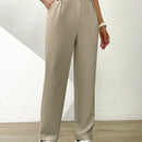 Essnce pantalones largos casuales y conicos de unicolor para ir al trabajo