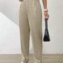 Essnce pantalones largos casuales y conicos de unicolor para ir al trabajo