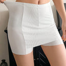 DAZY Pantalones cortos seguros de doble capa livianos y delgados con cobertura triangular oculta