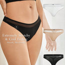 Leisure 3 Piezas/paquete Tanga Adhesivo De Color Solido Para Mujeres