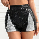 BAE Shorts De Verano Decorados Con Brillo Para Mujer Con Estilo