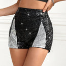 BAE Shorts De Verano Decorados Con Brillo Para Mujer Con Estilo