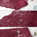 Paquete de 6 bragas de encaje sexy sin costuras para mujer con diamante brillante en multiples colores