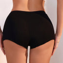Shorts Decorados Con Nudo De Mariposa En El Dobladillo Plisado
