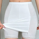 DAZY Vestido de encaje de remiendo de triangulo con pantalones cortos de seguridad anti-reflejo/anti-vaciado