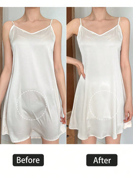 DAZY Shorts De Seguridad Con Pliegues Y Borde Ondulado A Rayas Para Verano