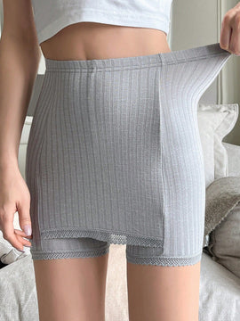DAZY Pantalones de seguridad anti-verguenza de area triangular con encaje de malla