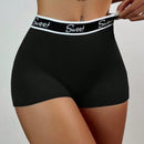 Pack de 3 Calzoncillos cortos deportivos elasticos para hombres con diseno de la letra del alfabeto en la banda de la cintura, comodos y transpirables