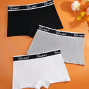 Pack de 3 Calzoncillos cortos deportivos elasticos para hombres con diseno de la letra del alfabeto en la banda de la cintura, comodos y transpirables