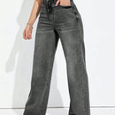 EZwear Jeans para mujeres, de corte recto, con un ajuste holgado y bolsillos