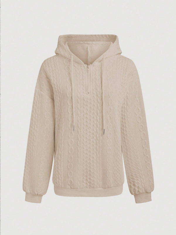 Lune sudadera con capucha texturizada para mujer