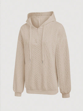 Lune sudadera con capucha texturizada para mujer