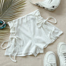WYWH Shorts Con Cordon Lateral Y Textura