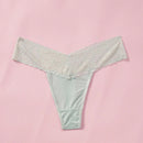 Mujeres Encaje Sistema de parches Aplicacion encaje sin costuras y comodo tanga (conjunto de 3)