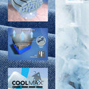 EZwear Jeans sueltos de mujer Coolmax en tono azul claro con acabado lavado