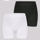 Conjunto de 2 piezas de ropa interior sin costura solida, comoda y transpirable