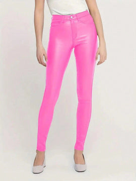 Unity Pantalones Largos De Mujer De Color Solido Ajustados