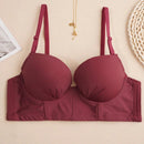 NEW 1 pieza Sujetador sexy y encantador con push-up, correas antideslizantes y ganchos de triple  para mujer
