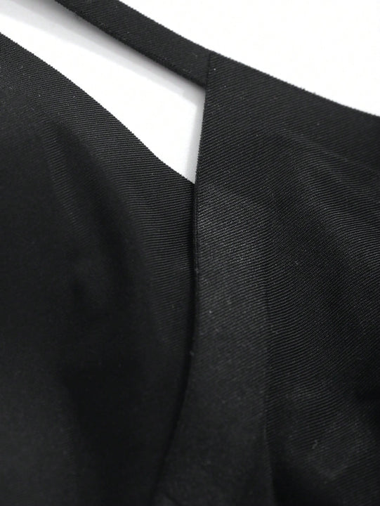 DAZY Sujetador acolchado y push-up sencillo con diseno falso de dos piezas para reducir la apariencia de bustos grandes