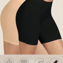 2 paquetes pantalones cortos de ciclista anchos de cintura solida sxy, para mujer debajo del vestido, bragas de ciclista lisas sin costuras y sin roces para mujeres