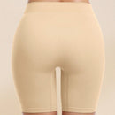 2 paquetes pantalones cortos de ciclista anchos de cintura solida sxy, para mujer debajo del vestido, bragas de ciclista lisas sin costuras y sin roces para mujeres