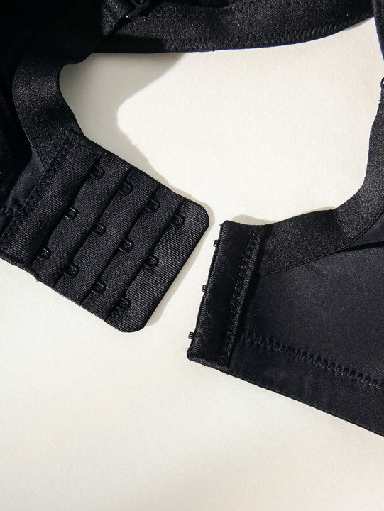 1 pieza Sujetador con correas anchas y push up para mujer