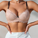 Sujetador sexy de encaje con aro para lenceria femenina