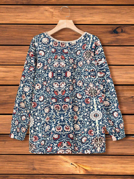 EMERY ROSE Camisa Estampada Con Botones Para Mujer, Perfecta Para El Verano