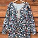 EMERY ROSE Camisa Estampada Con Botones Para Mujer, Perfecta Para El Verano