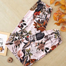 VCAY Mujeres Pantalones largos elegantes con cinturilla elastica y estampado floral para vacaciones