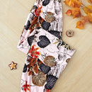 VCAY Mujeres Pantalones largos elegantes con cinturilla elastica y estampado floral para vacaciones