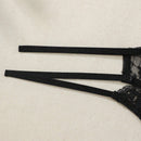 Mujeres Sexy Moda Tanga de Encaje con Diseno Metalico de Vendaje
