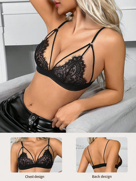 Bralette inalambrico de encaje para mujer