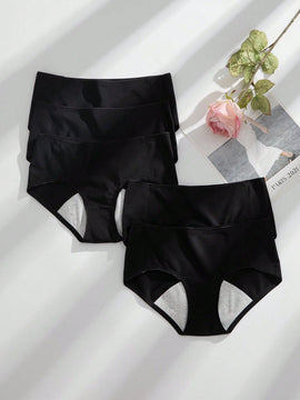 Pantalones triangulares para mujeres (Pantalones fisiologicos seguros) Sin rastro, paquete de 5