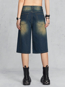 Coolane Jeans sueltos rasgados y lavados de pierna ancha para usar en primavera/verano con un estilo casual