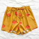 WYWH WYWH Mujeres Vacaciones Pantalones cortos super cortos casuales con estampado de tomate de ajuste holgado