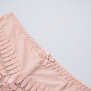 Tanga negra comoda sin costuras de encaje hueco de cintura alta y sexy para mujer, paquete de 2 piezas