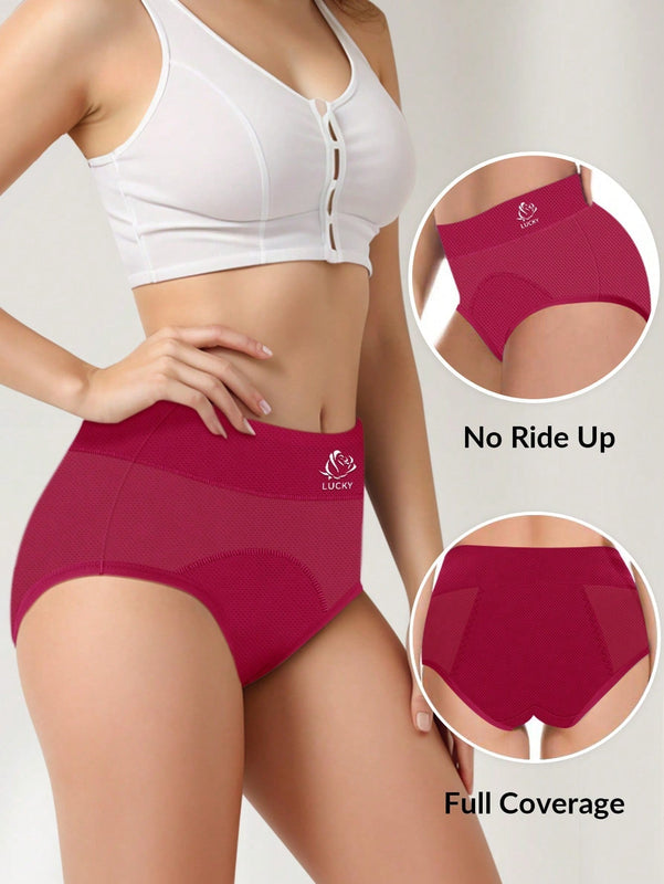 paquete de 4 Calzones fisiologicos con triangulo anti-fugas para mujeres