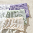 Ropa Interior De Encaje De Triangulo De Bloque De Color Para Mujer