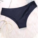 3 piezas de tangas de seda de hielo para mujer, sin costuras y de una sola pieza, cintura media, comoda, transpirable y sexy sin sensacion ni huella
