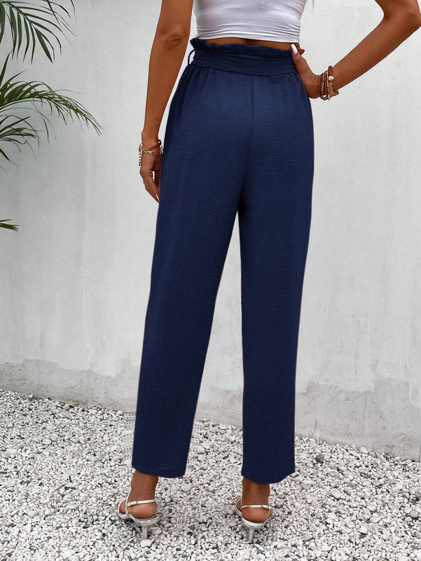 Frenchy Mujeres Pantalones largos regulares simples diarios unicolor